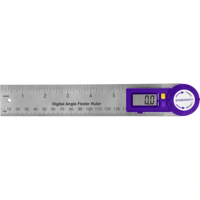 Цифровой угломер-линейка Ermenrich (Эрменрих) Verk DR30, фиолетовый 83831