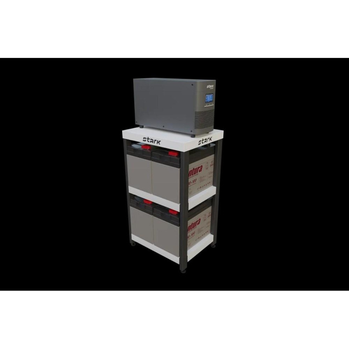 STARK SC 1000 Online 16А ИБП 1000 ВА/900 Вт {Online, Напольный, 110-300В, 2 х ЕВРО, Smart-slot, USB, RS232, EPO, БЕЗ АКБ - внешние батареи 2 шт от 4,5Ач до 320 Ач}