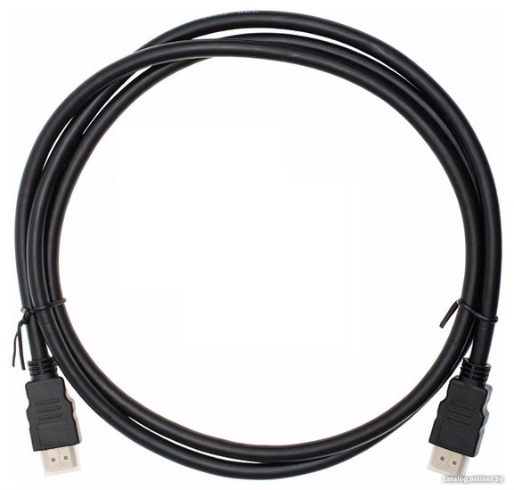 Кабель аудио-видео Cactus CS-HDMI.1.4-1.5 HDMI (m)/HDMI (m) 1.5м. позолоч.конт. черный
