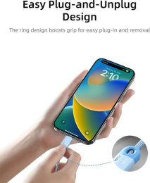 Кабель USB-C CABLETIME CUP0E (CT-CM100-PBL0.5) синий 0,5 м для смартфонов, планшетов