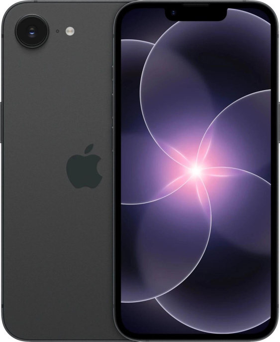 Смартфон Apple A3634 iPhone 17e 256Gb 8Gb черный моноблок 3G 4G 1Sim 6.1" 1170x2532 iOS 26 48Mpix 802.11 a/b/g/n/ac/ax NFC GPS Protect (MHRV4ZA/A)
