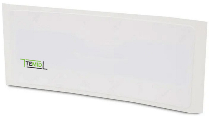 RFID метка Temid New UHF Parking Tag рабочая частота: 860-960 МГц, максимальная дальность считывания: до 10 м, тип метки: пассивная, самоклеящаяся, EPC: 96 bits, TID: 64 bits, USER: 512 bits, рабочая температура: от -30°C до +85°C