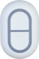 Тревожная кнопка Dahua DHI-ARD822-W2 (дальность связи: до 1300 м, 433,1–434,6 МГц, облачное обновление, уровень сигнала, обнаружение низкого заряда батареи, AES 128, рабочая температура: от -10°C до +55°C, белый)