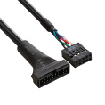Кабель-переходник USB 2.0-USB 3.0 ExeGate EX-CC-U3U2 (9pin(F)/19pin(M) EX294785RUS