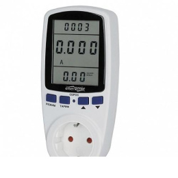 Измеритель мощности ваттметр Energenie двухтарифный ЖК-дисплей 2.8″ русифицирован белый EHB12-1