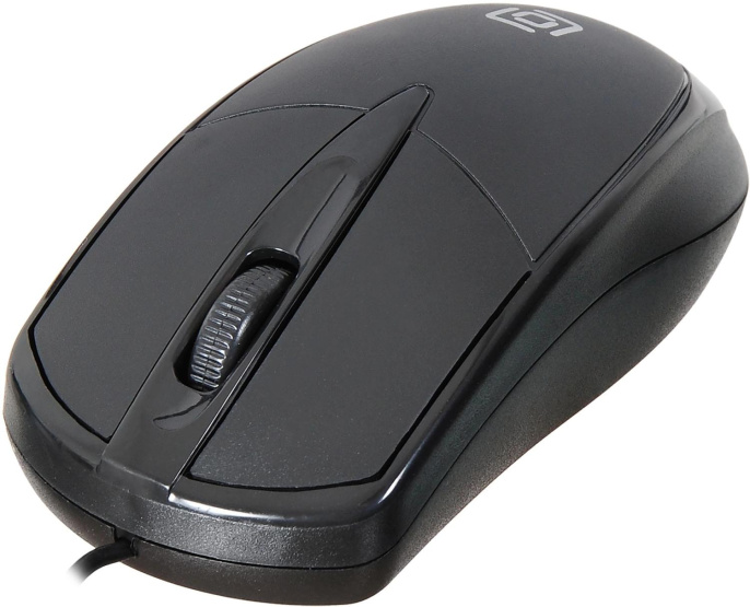 Мышь проводная Oklick 125M, оптическая, USB, 1200dpi, черный [1175317]