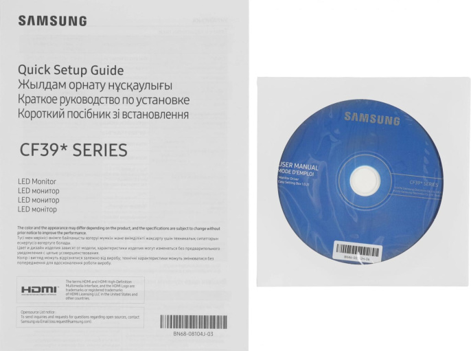 Монитор Samsung 23.5" C24F396FHI черный VA LED 16:9 HDMI матовая 250cd 178гр/178гр 1920x1080 60Hz VGA FHD 3.3кг LC24F396FHIXCI CUZ