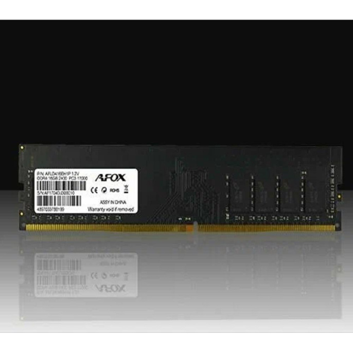 Модуль памяти AFOX DDR4 DIMM 8GB PC4-21300, 2666MHz, CL19, 1.2V, 288-Pin, Non-ECC, Un-Buffered AFLD48FH1P/AFLD48FH2P /AFLD48FS1P AFLD48FH1P/AFLD48FH2P/AFLD48FS1P