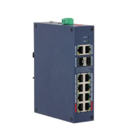 DAHUA DH-CHS4212-8GT-110 8-портовый гигабитный PoE коммутатор с функцией облачного управления 8 RJ45 10/100/1000Мбит/с PoE/PoE+/Hi-PoE/IEEE 802.3bt , 2 RJ45 10/100/1000Мбит/с uplink , 2 SFP 1000Мбит