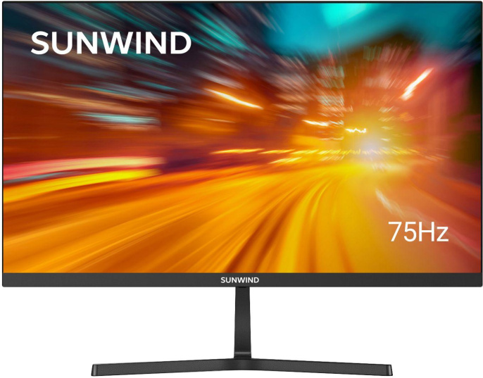 27" Монитор SunWind SM-27QI201, 2560x1440, IPS, 100Гц, 2хHDMI, 1хDP, черный [sm27sb02]
