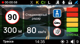 Видеорегистратор с радар-детектором PlayMe Scout, GPS