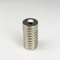 Неодимовый магнит Проф-Магнит с зенковкой 8xd3x2, 10шт. NdFeB D8x3x2 зенк