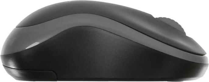 Мышь беспроводная Logitech M185, радио, оптическая, USB, 1000dpi, черный и серый [910-002252]