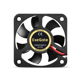 Вентилятор 5В DC ExeGate EX05010S2P-5 (50x50x10 мм, Sleeve bearing (подшипник скольжения), 2pin, 5500RPM, 27dBA) EX295199RUS