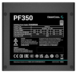 Блок питания Deepcool PF350 80+ ATX 2.4 350W, PWM 120mm fan, 80 PLUS, Active PFC RET R-PF350D-HA0B-WDEU