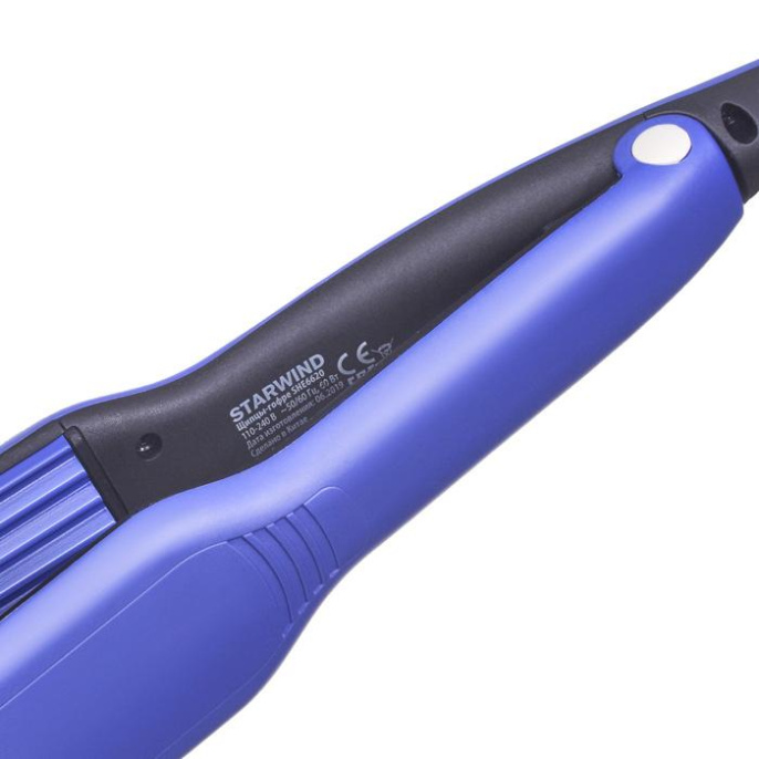 Щипцы-гофре StarWind SHE6620, синий