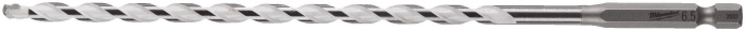 Сверло Milwaukee 6.5x200 мм HEX (4932471101) (для использования с ударными шуруповертами и всеми типами инструментов с трехкулачковым патроном, позволяет сверлить бетон, кирпич, черепицу, газобетонные блоки, тонкий металл, алюминий, керамическую плитку от