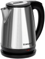 Электрочайник Scarlett SC-EK21S34 (2200 Вт, объем: 1.8 л, автоматическая система открывания крышки, индикатор работы, индикатор уровня воды, длина шнура: 0.6 м, материал корпуса: металл)