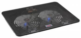 Подставка для ноутбука Buro BU-LCP156-B214H, 15.6", 355х255х30 мм, 2хUSB, вентиляторы 2 х 140 мм, 900г, черный