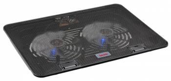 Подставка для ноутбука Buro BU-LCP156-B214H, 15.6", 355х255х30 мм, 2хUSB, вентиляторы 2 х 140 мм, 900г, черный