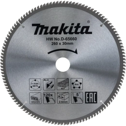 Диск пильный универсальный D-65660 260х30х2.6 мм; 120Т Makita 199175 D-65660 199175