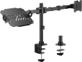 Кронштейн для монитора/ноутбука Cactus CS-VM-LH24-BL черный 17"-35" макс.20кг настольный поворот и наклон