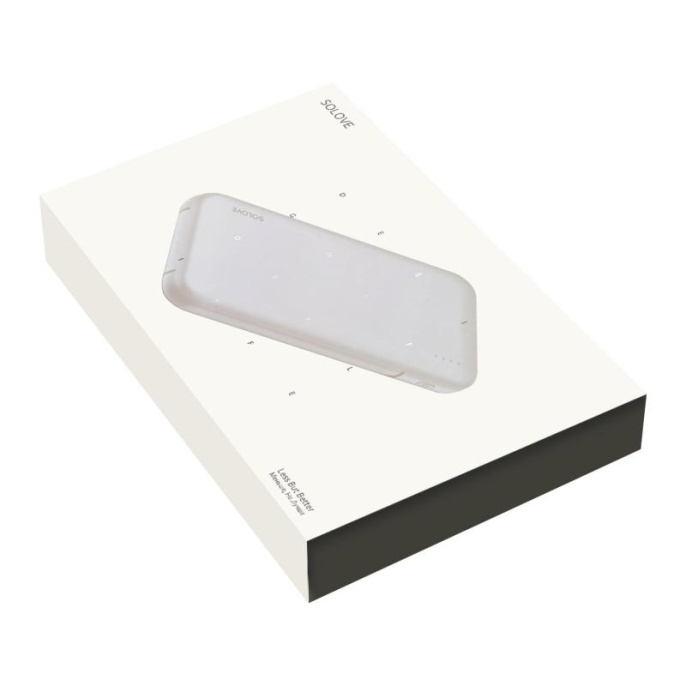 Внешний аккумулятор Power Bank SOLOVE W7, 10000мAч, белый [w7 white rus]