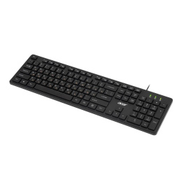 Клавиатура Acer OKW122, проводная, USB, мембранная, черный [zl.kbdee.00c]