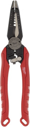 Кусачки Milwaukee 7в1 (4932478554) (снятие изоляции; размеры 0.75мм², 1мм², 1.5мм², 2.5мм², 4мм², 6мм², снятие внутренней фаски на трубах диаметром 12-25мм, изогнутые и закаленные лазером режущие кромки, встроенный обжимщик клемм, встроенный резак для бол