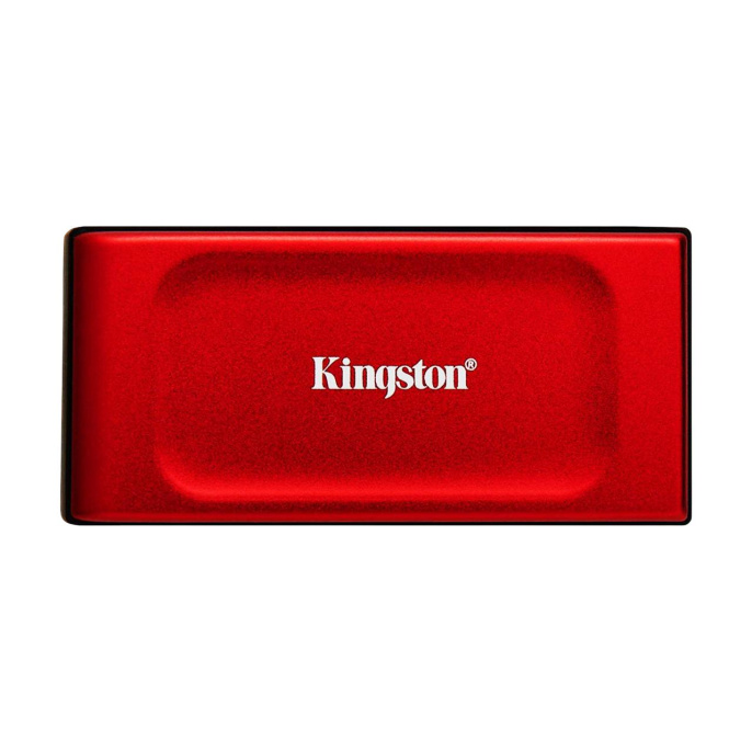 2ТБ Внешний диск SSD Kingston XS1000 SXS1000R/2000GA, USB 3.2 Gen 2, запись - 1000МБ/с, чтение - 1050МБ/с, красный