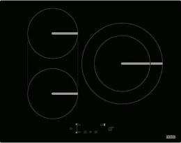 FRANKE 108.0606.109 , Индукционная варочная поверхность, серия SMART, 60см, 3 зоны нагрева, сенсорное управление, 9 ступеней мощности, индукционный мост FLEXI, прямые края, установка сверху или вровень со сто