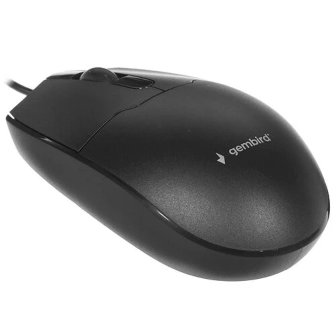 Gembird MOP-425 {Мышь, USB, черный, 2кн.+колесо-кнопка, 1000 DPI, кабель 1.8м} [MOP-425]