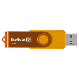 USB-флеш накопитель ExeGate Jet 8GB жёлтый USB2.0, 480Mbps, пластик/металл EX302037RUS