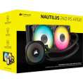 Система жидкостного охлаждения Water Cooling System Corsair NAUTILUS 240 ARGB 240mm, Black, ARGB/ Fans: 2x120mm, 74.37CFM, 34dBA, 2100RPM/ S: 1851, 1700, AM5, AM4 CW-9060092-WW