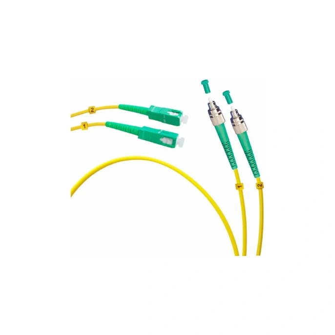 Оптический патч-корд TopLAN дуплексный, FC/APC-SC/APC, 657A1, 15 м, DPC-TOP-657A1-FC/A-SC/A-15