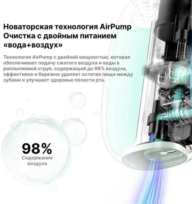 Ирригатор OCLEAN AirPump A10 W7602 цвет:серый
