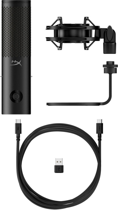 Микрофон проводной HyperX QuadCast 2 S 3м черный (9A273AA)