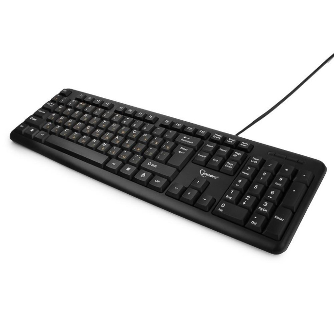 Клавиатура Gembird 104 клавиши кабель 1.5м черный KB-8320U-BL