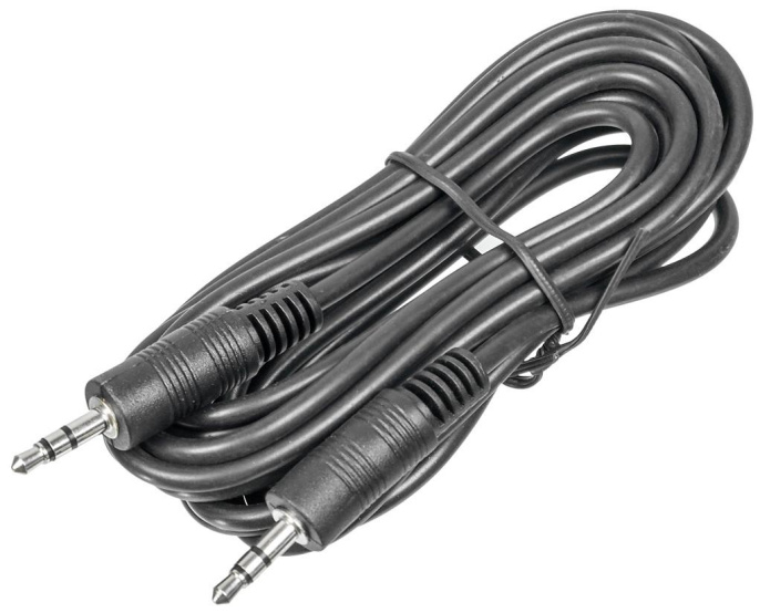 Кабель соединительный аудио Buro BAAC002-2, Jack 3.5 m - Jack 3.5 m , 2м, черный