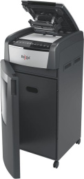 Шредер Rexel Optimum AutoFeed 600X черный с автоподачей секр.P-4 фрагменты 600лист. 110лтр. скрепки скобы пл.карты 2020600XEU