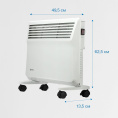 Конвектор VITEK VT-2176, 1600Вт, белый [2176-vt-01]