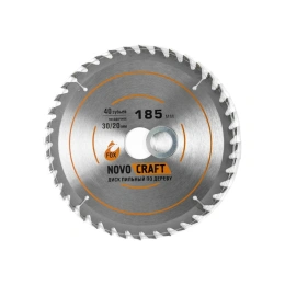 Диск пильный по дереву Fox (185x1.6x30/20 мм; 40 зубьев) NOVOCRAFT TCT185403020