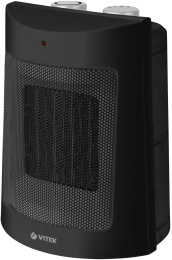 Тепловентилятор керамический Vitek Midnight VT-2064, 1800Вт, с термостатом, 2 режима, черный