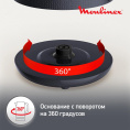 Чайник электрический Moulinex Morning BY2M0810 1.7л. 2400Вт черный корпус: пластик 7211419022