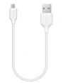 Кабель TTEC USB-A - Micro USB Charge/Data Mini Cable. Длина: 30см. Цвет: белый