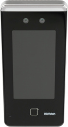 Терминал контроля доступа HiWatch ACT-T1341M с распознаванием лиц, 4.3" цветной LCD сенсорный экран; 2 объектива 2Мп, H.264; WDR; до 1500 лиц; до 1500 карт Mifare ; 150,000 событий; дальность распознавания 0.3м до 1.5м; скорость распознавания ≤0.2с, Eth