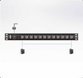 Панель рспределения питания ATEN Rack PDU, Basic, 1U, 16A, 230V, Overcurrent Protection, Output: 12 C13, Input: IEC С20 , Power cord 3,0 m PE0212G-AT-G