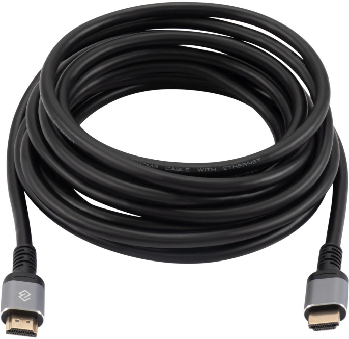Кабель аудио-видео Digma D-HDMI-V2.0-5M HDMI m /HDMI m 5м. позолоч.конт. черный