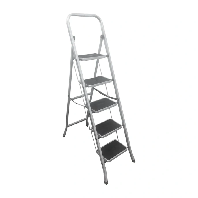 Стремянка Zalger 5 широких ступеней с ковриком, сталь 511-5