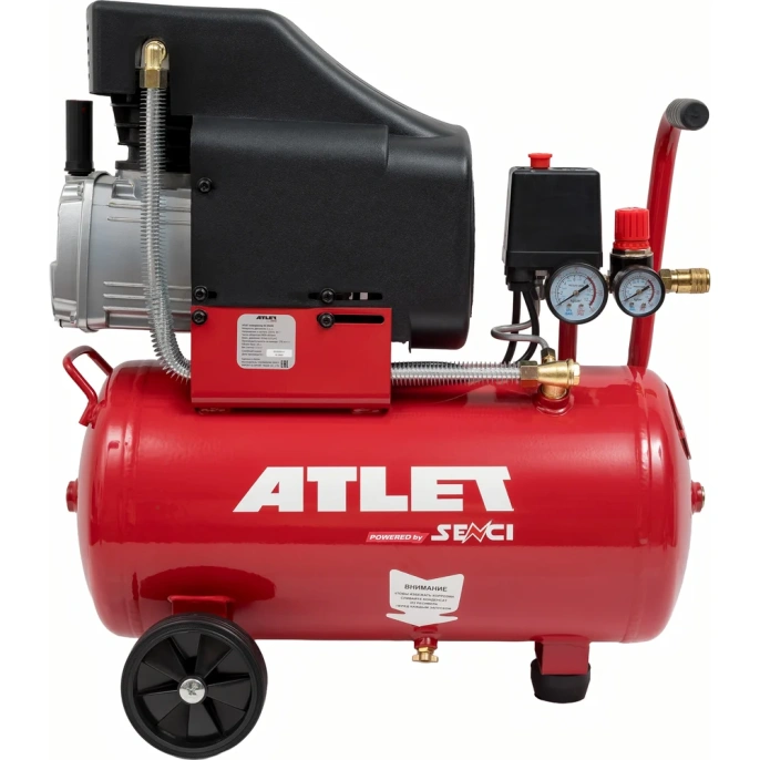 Поршневой масляный компрессор ATLET (24 л, 8 бар, 170 л/мин) SC-DS24L